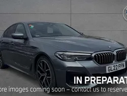 Blue Used 2022 BMW 520 M Sport Sedan | £28,490 (Fair price)
