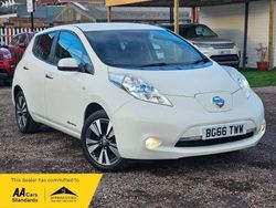 White Used 2016 Nissan Leaf Tekna Hatchback | £4,990 (Fair price)