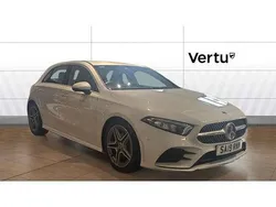 White Used 2019 Mercedes A180 AMG Line Premium Hatchback | £16,239 (Fair price)