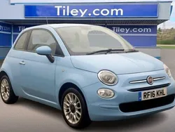 Blue Used 2016 Fiat 500 Pop Star Hatchback | £5,490 (Fair price)