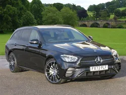 Black Used 2022 Mercedes E400 AMG line Estate | £42,000 (Fair price)