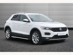 Pure white Used 2021 VW T-Roc SEL SUV | £20,350 (Fair price)