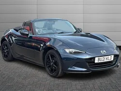Deep crystal blue Used 2021 Mazda MX5 Cabriolet | £13,990 (Fair price)