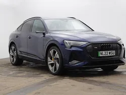 Blue Used 2022 Audi e-tron Sportback Advanced SUV | £32,795 (Expensive)