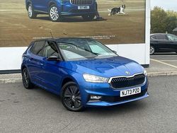 Race blue metallic black body / magic pearl effect roof Used 2023 Skoda Fabia Colour Edition Hatchback | £13,665 (Fair price)