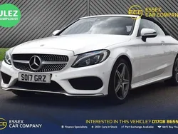 White Used 2017 Mercedes C200 AMG line Cabriolet | £18,300 (Fair price)