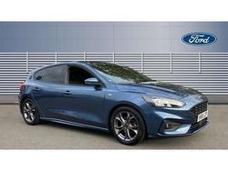 Blue Used 2018 Ford Focus ST-Line Hatchback | £9,527 (Fair price)