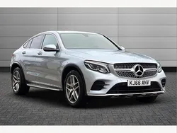 Diamond silver Used 2017 Mercedes GLC220 AMG Line Premium Coupe | £21,490 (Fair price)