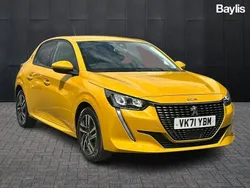 Yellow Used 2021 Peugeot 208 Allure Premium Hatchback | £13,491 (Fair price)