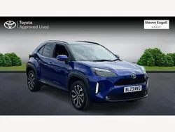 Blue Used 2023 Toyota Yaris Hybrid Design Hatchback | £21,660 (Expensive)