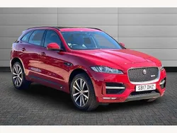 Red Used 2017 Jaguar F-Pace R-Sport SUV | £13,990 (Fair price)