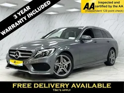 Grey Used 2018 Mercedes C220 AMG line Estate | £14,895 (Fair price)
