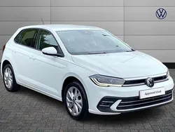 White Used 2022 VW Polo Style Hatchback | £15,839 (Fair price)