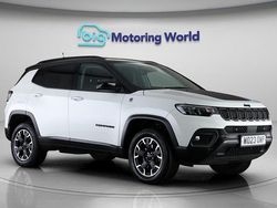 White/black Used 2023 Jeep Compass Trailhawk SUV | £15,400