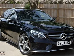 Black Used 2014 Mercedes C220 AMG line Estate | £9,595 (Expensive)