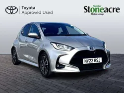 Silver Used 2022 Toyota Yaris Hybrid Design Hatchback | £16,300 (Good price)