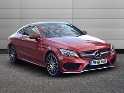 Red Used 2018 Mercedes C220 AMG Line Premium Plus Coupe | £17,995 (A bit pricey)
