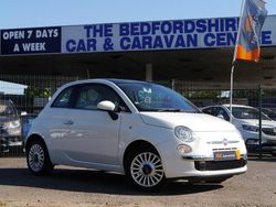Bossa nova white gloss Used 2014 Fiat 500 Lounge Hatchback | £4,695 (Fair price)