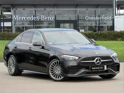 Black Used 2024 Mercedes C300e AMG Line Premium Sedan | £36,850 (Fair price)