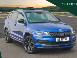 Blue Used 2021 Skoda Karoq SportLine SUV | £25,995 (A bit pricey)