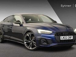 Blue Used 2022 Audi A5 Sportback Black Edition Hatchback | £28,000 (Fair price)
