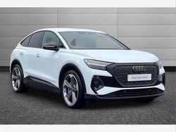 White Used 2025 Audi Q4 Sportback e-tron Black Edition SUV | £37,350 (Super price)