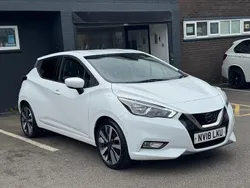 White Used 2018 Nissan Micra Tekna Hatchback | £7,195 (Fair price)