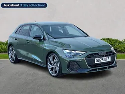 Green New 2025 Audi A3 Black Edition Hatchback | £32,598 (Fair price)