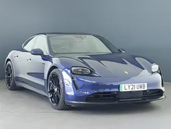 Blue Used 2021 Porsche Taycan Sedan | £49,998 (Good price)