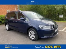 Blue Used 2017 VW Sharan SE MPV | £10,995 (Fair price)