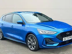Blue Used 2023 Ford Focus ST-Line Hatchback | £18,399 (Fair price)