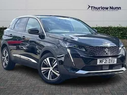 Black Used 2021 Peugeot 3008 Allure SUV | £15,499 (Fair price)