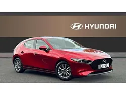 Red Used 2022 Mazda 3 Hatchback | £15,852 (Fair price)