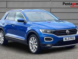 Blue Used 2021 VW T-Roc SEL SUV | £16,495 (Good price)