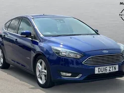 Blue Used 2016 Ford Focus Titanium Hatchback | £6,191 (Fair price)