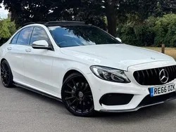 White Used 2016 Mercedes C220 AMG line Sedan | £12,999 (Fair price)