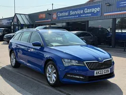 Blue Used 2022 Skoda Superb SE Estate | £16,995 (Fair price)