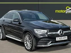 Obsidian black Used 2019 Mercedes GLC300 AMG Line Premium Coupe | £23,500 (Fair price)