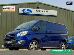 Blue Used 2017 Ford Transit Custom Limited Van | £10,994 (Super price)