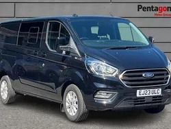 Black Used 2023 Ford Transit Custom Limited Van | £19,495 (Expensive)