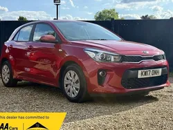 Red Used 2017 Kia Rio 2 Hatchback | £4,990 (Fair price)