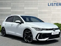 Pure white New 2025 VW Golf VIII R-line Hatchback | £29,490 (A bit pricey)