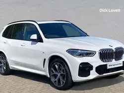 White Used 2022 BMW X5 M Sport SUV | £40,999 (Fair price)