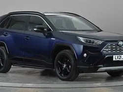 Blue/black Used 2021 Toyota RAV4 Hybrid SUV | £27,999 (Fair price)