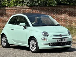 Green Used 2019 Fiat 500 Lounge Cabriolet | £8,879 (Fair price)