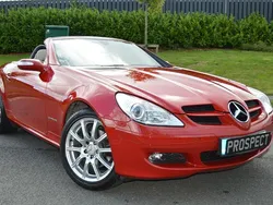 Fire opal red Used 2007 Mercedes SLK200 Cabriolet | £9,900