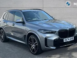 Skyscraper grey metallic Used 2025 BMW X5 M Sport SUV | £75,276 (Fair price)
