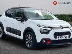 White Used 2021 Citroën C3 PureTech Hatchback | £10,495 (Fair price)