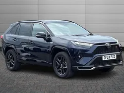 Obsidian blue with black roof Used 2024 Toyota RAV4 Hybrid Sport SUV | £42,150 (Good price)