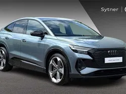Blue Used 2024 Audi Q4 Sportback e-tron Black Edition SUV | £39,500